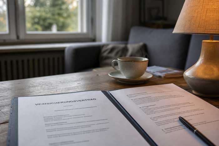 Versicherungsvertrag Lebensversicherung mit Klauseln